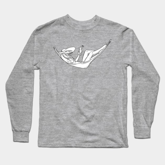 Cocktail Croc Long Sleeve T-Shirt by joshua.scheide@protonmail.com